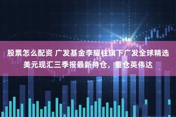 股票怎么配资 广发基金李耀柱旗下广发全球精选美元现汇三季报最新持仓，重仓英伟达