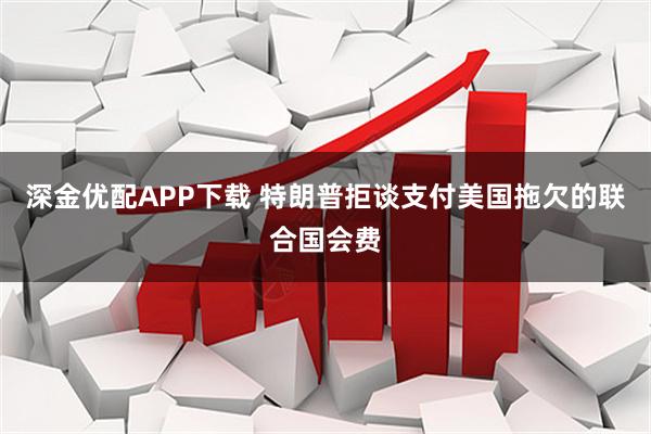 深金优配APP下载 特朗普拒谈支付美国拖欠的联合国会费